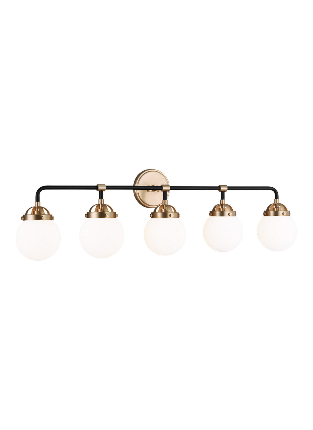 Visual Comfort Studio Canada - 4487905-848 - Five Light Wall / Bath - Cafe - Satin Brass
