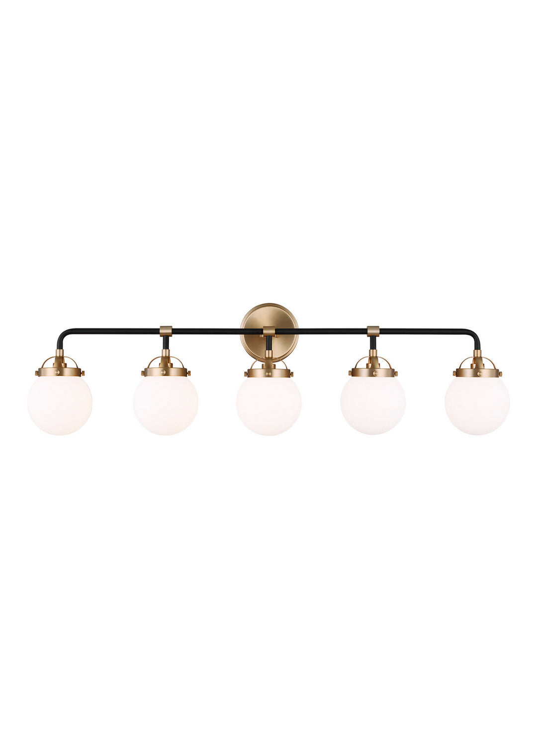 Visual Comfort Studio Canada - 4487905-848 - Five Light Wall / Bath - Cafe - Satin Brass
