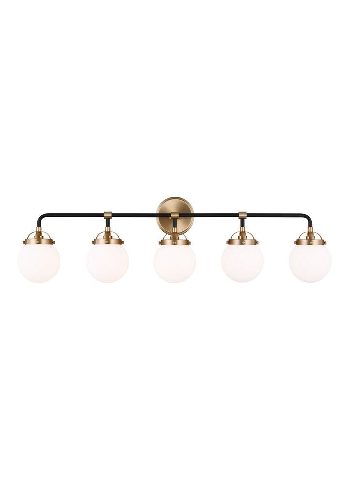 Visual Comfort Studio Canada - 4487905-848 - Five Light Wall / Bath - Cafe - Satin Brass