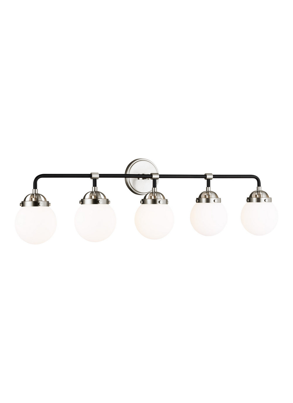 Visual Comfort Studio Canada - 4487905-962 - Five Light Wall / Bath - Cafe - Brushed Nickel