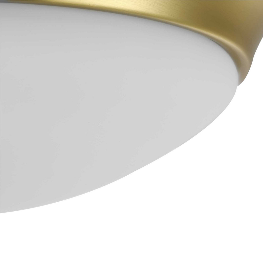 Progress Canada - P350146-012 - One Light Flush Mount - Etched Opal Dome - Satin Brass