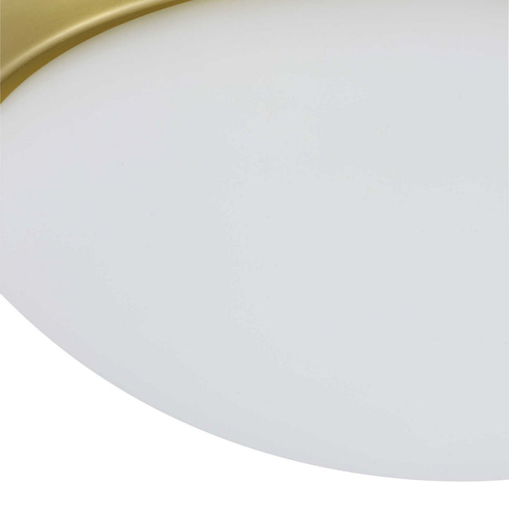 Progress Canada - P350147-012 - Two Light Flush Mount - Etched Opal Dome - Satin Brass