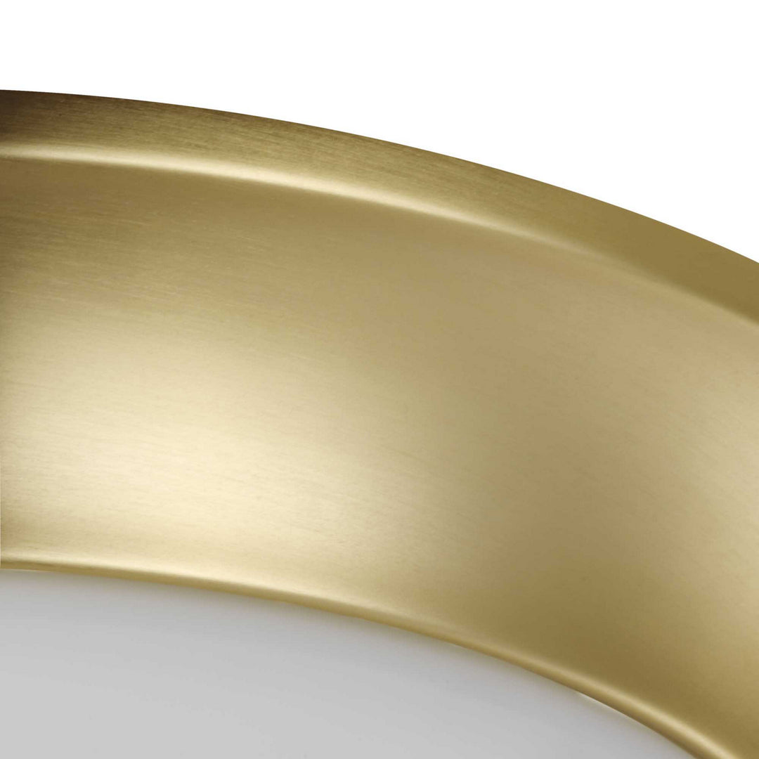 Progress Canada - P350147-012 - Two Light Flush Mount - Etched Opal Dome - Satin Brass