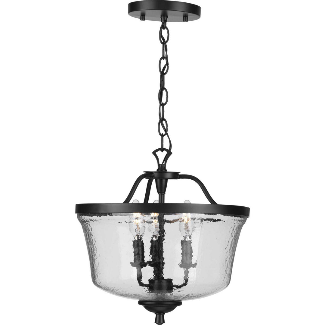 Progress Canada - P350148-031 - Three Light Semi Flush Convertible - Bowman - Black