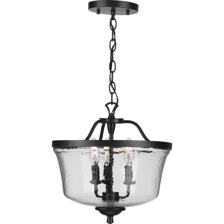 Progress Canada - P350148-031 - Three Light Semi Flush Convertible - Bowman - Black
