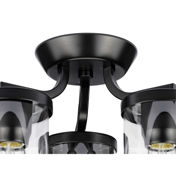Progress Canada - P350149-031 - Three Light Semi Flush Mount - Lassiter - Black