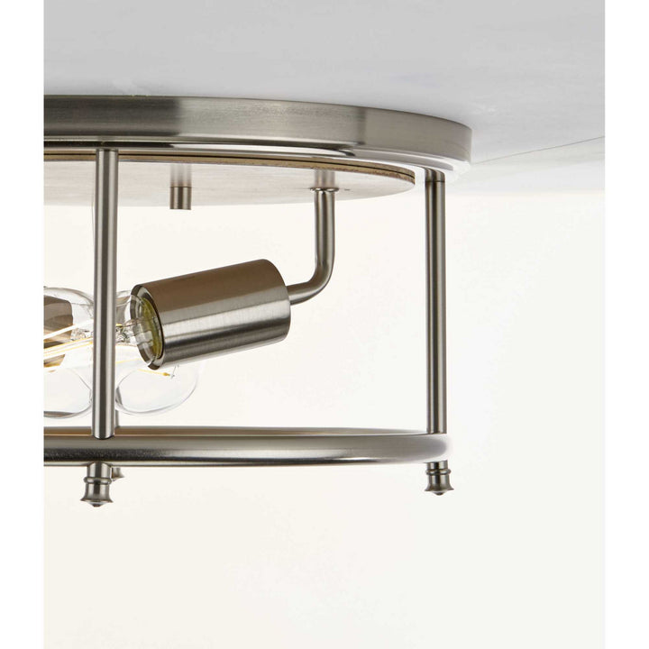 Progress Canada - P350151-009 - Two Light Flush Mount - Durrell - Brushed Nickel