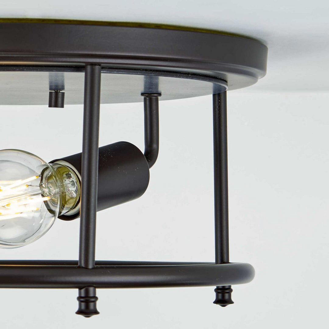 Progress Canada - P350151-031 - Two Light Flush Mount - Durrell - Black