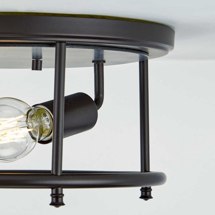 Progress Canada - P350151-031 - Two Light Flush Mount - Durrell - Black