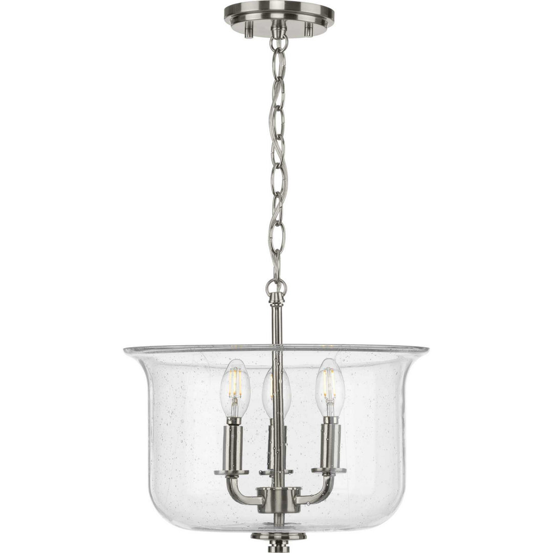 Progress Canada - P350153-009 - Three Light Semi Flush Convertible - Winslett - Brushed Nickel