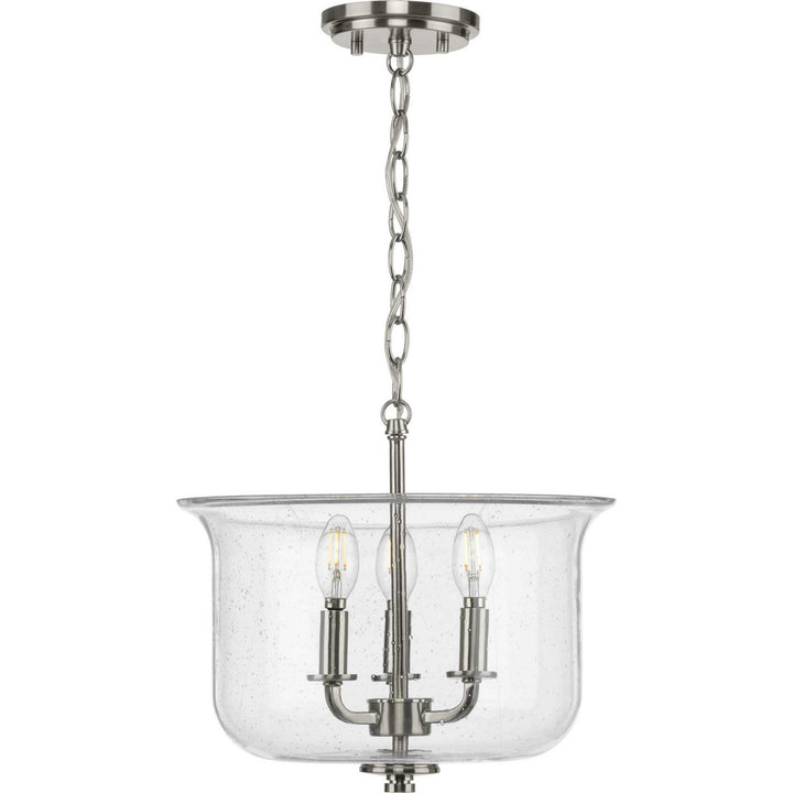 Progress Canada - P350153-009 - Three Light Semi Flush Convertible - Winslett - Brushed Nickel