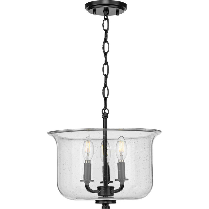 Progress Canada - P350153-031 - Three Light Semi Flush Convertible - Winslett - Black
