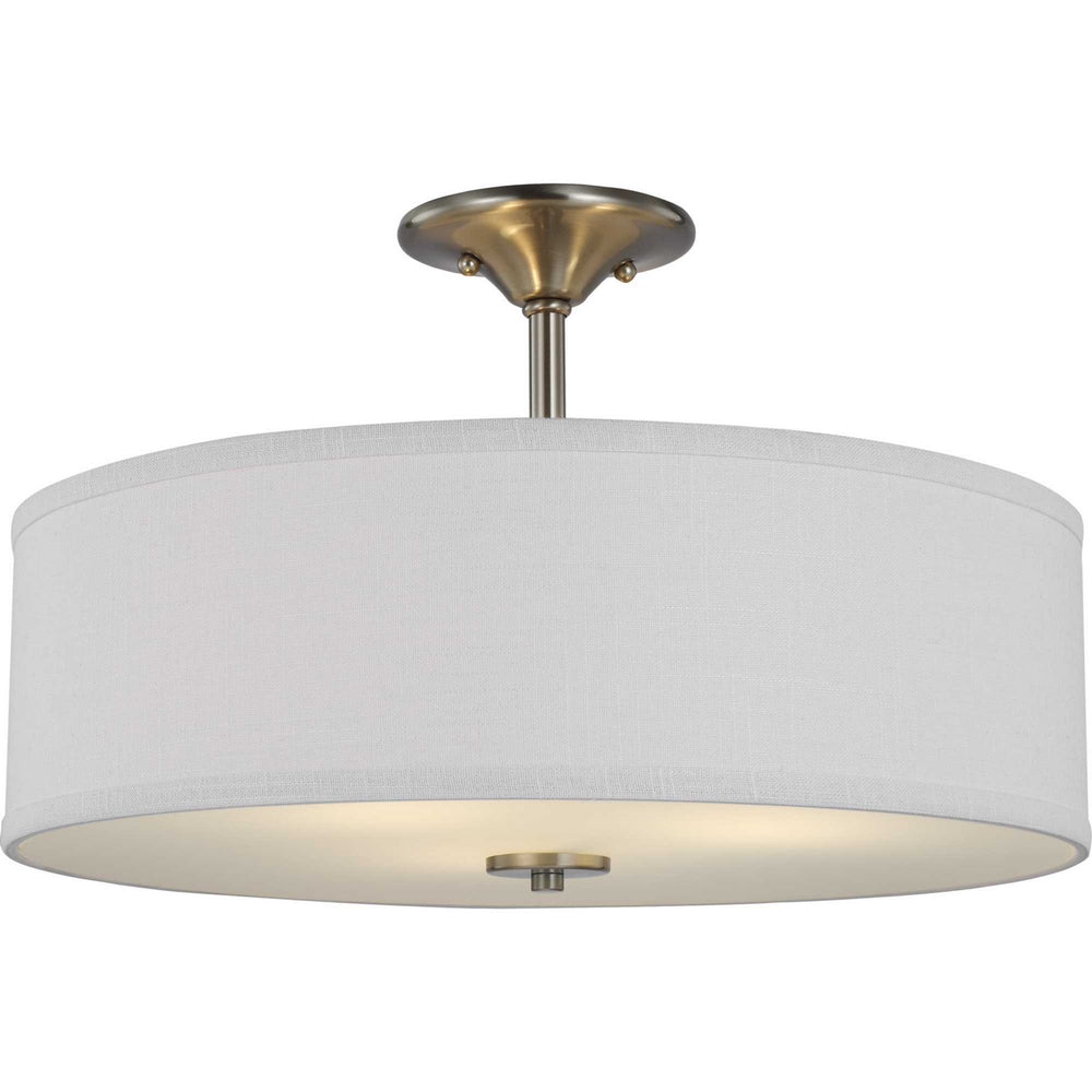 Progress Canada - P350167-009 - Three Light Semi Flush Mount - Inspire - Brushed Nickel