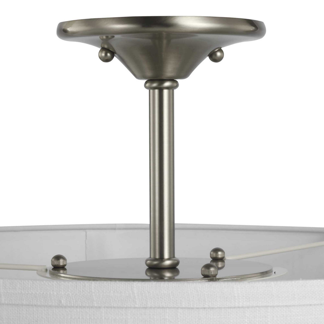 Progress Canada - P350167-009 - Three Light Semi Flush Mount - Inspire - Brushed Nickel