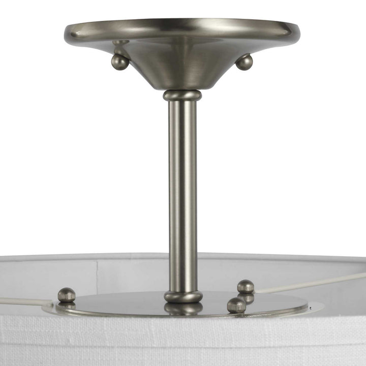 Progress Canada - P350167-009 - Three Light Semi Flush Mount - Inspire - Brushed Nickel