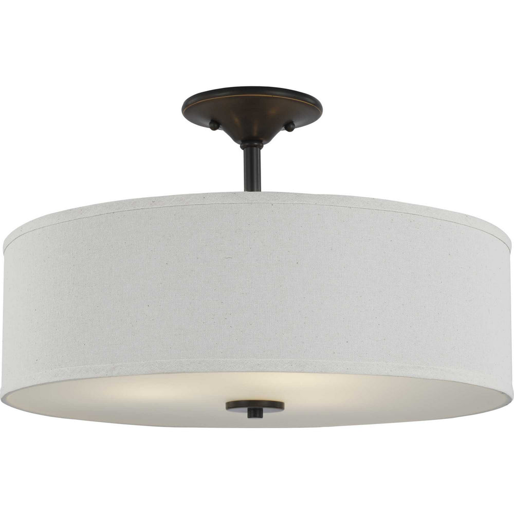 Progress Canada - P350168-020 - Three Light Semi Flush Mount - Inspire - Antique Bronze