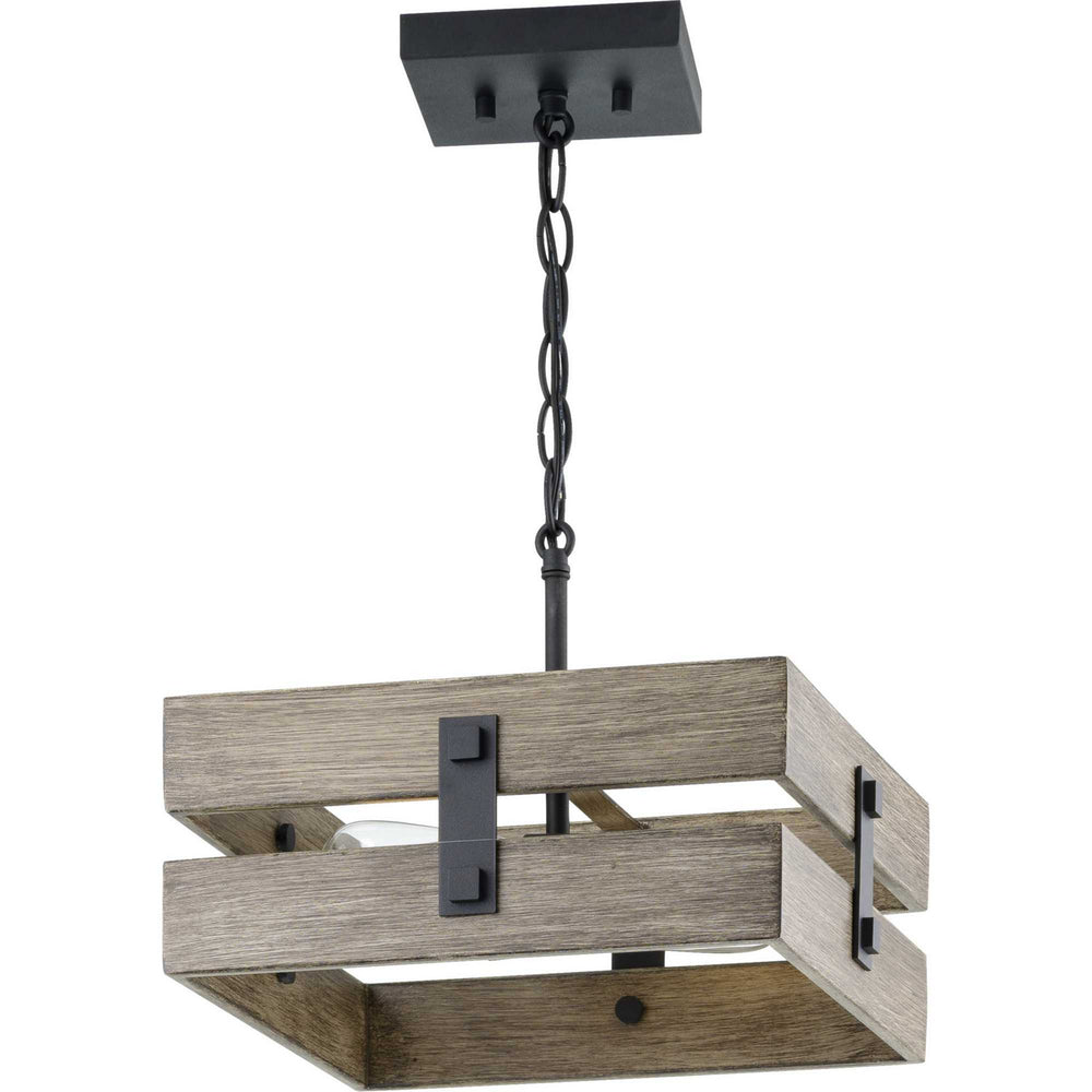 Progress Canada - P350172-031 - Two Light Semi Flush Mount - Hemsworth - Black