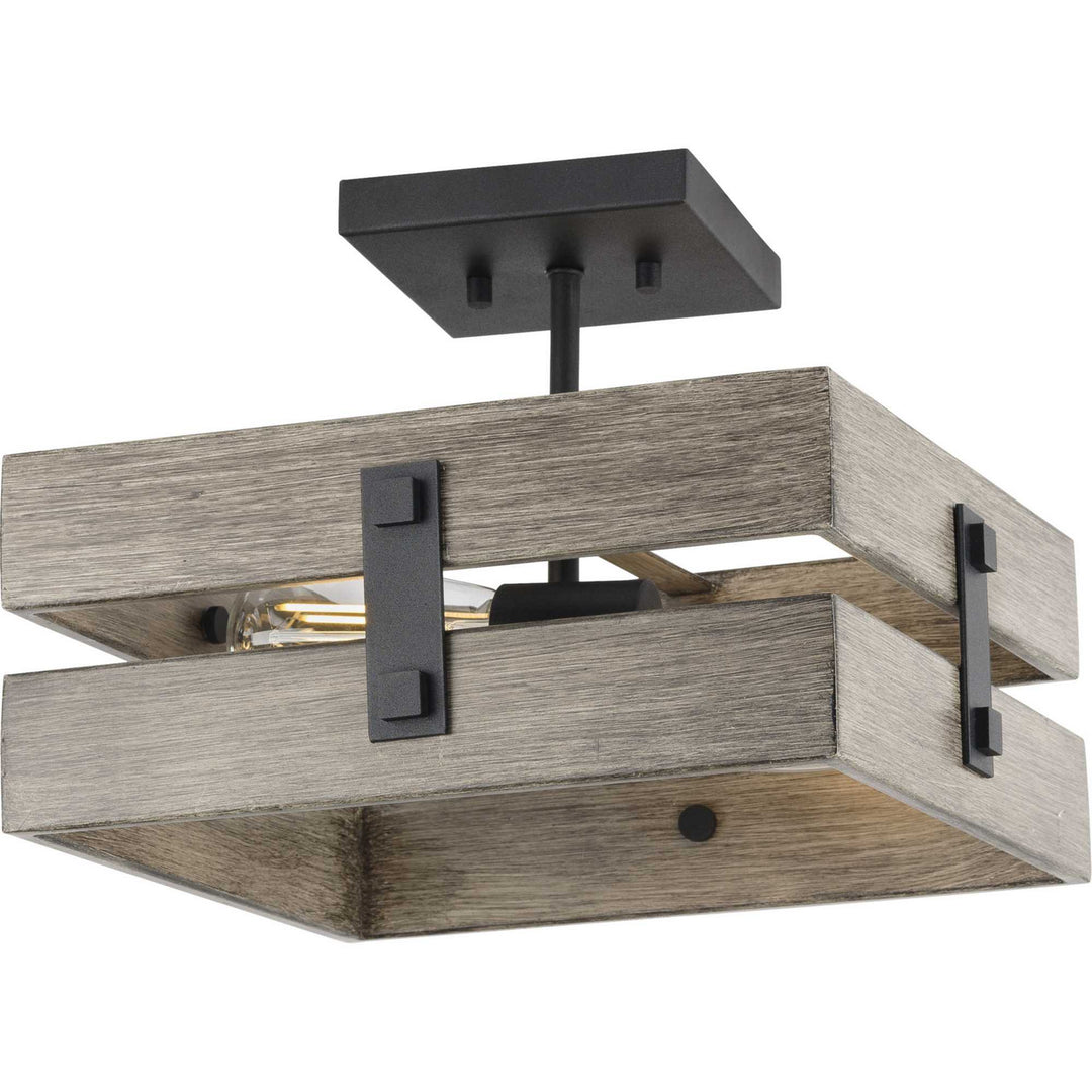 Progress Canada - P350172-031 - Two Light Semi Flush Mount - Hemsworth - Black