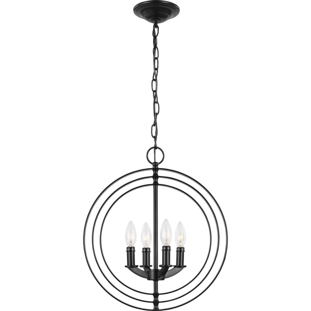 Progress Canada - P3827-31 - Four Light Pendant - Equinox - Black