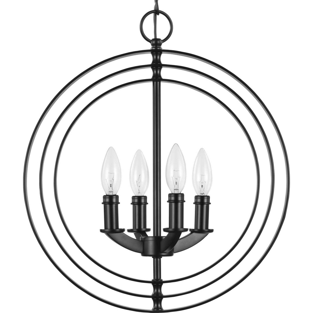 Progress Canada - P3827-31 - Four Light Pendant - Equinox - Black