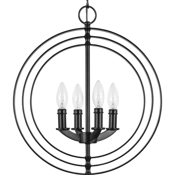 Progress Canada - P3827-31 - Four Light Pendant - Equinox - Black
