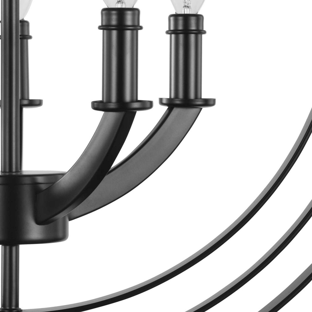 Progress Canada - P3841-31 - Five Light Pendant - Equinox - Black
