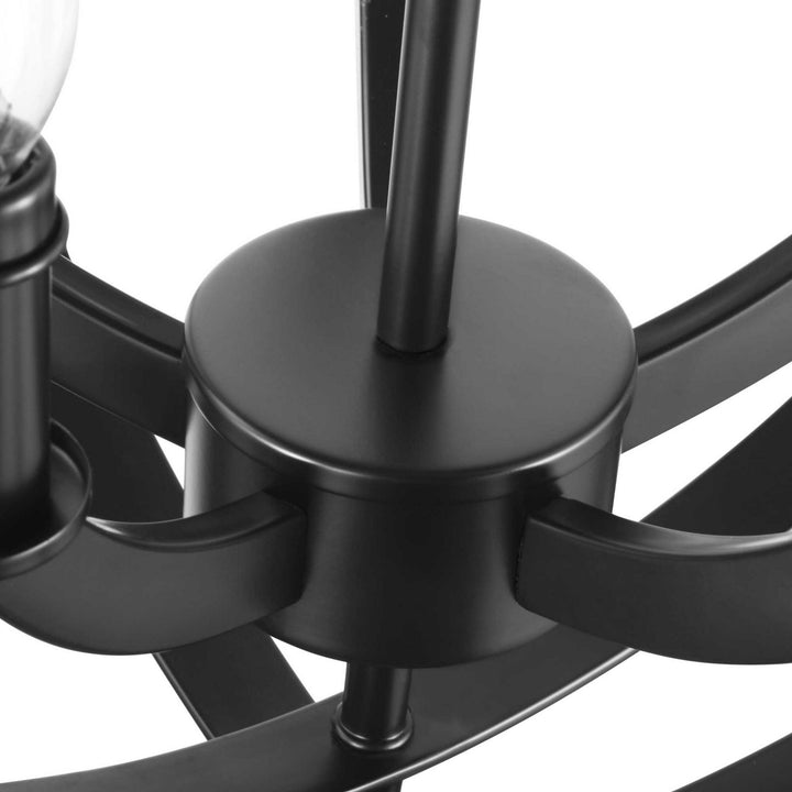 Progress Canada - P3841-31 - Five Light Pendant - Equinox - Black
