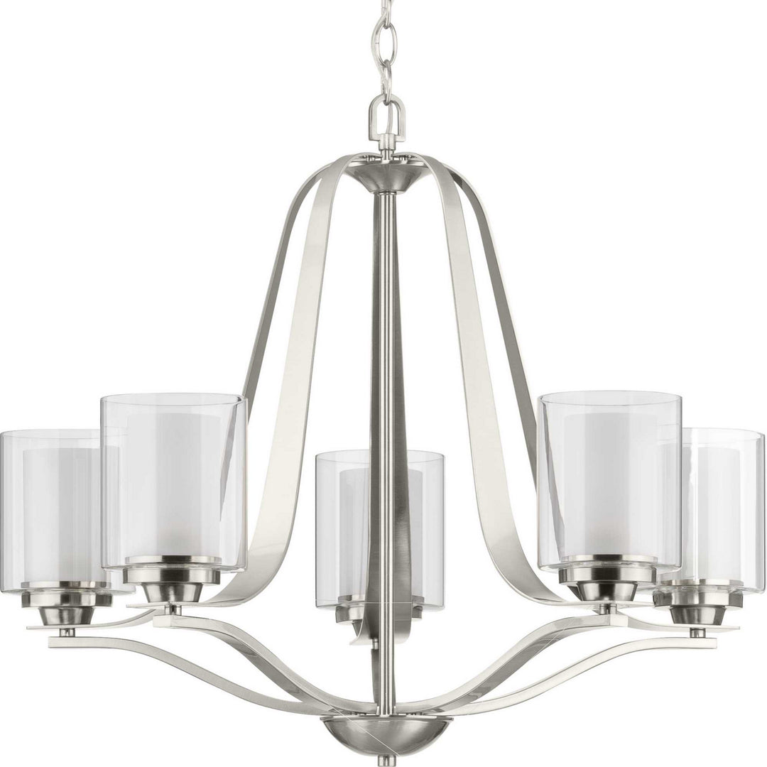 Progress Canada - P400095-009 - Five Light Chandelier - Kene - Brushed Nickel