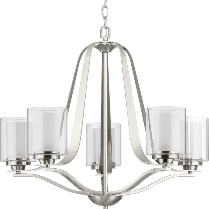 Progress Canada - P400095-009 - Five Light Chandelier - Kene - Brushed Nickel