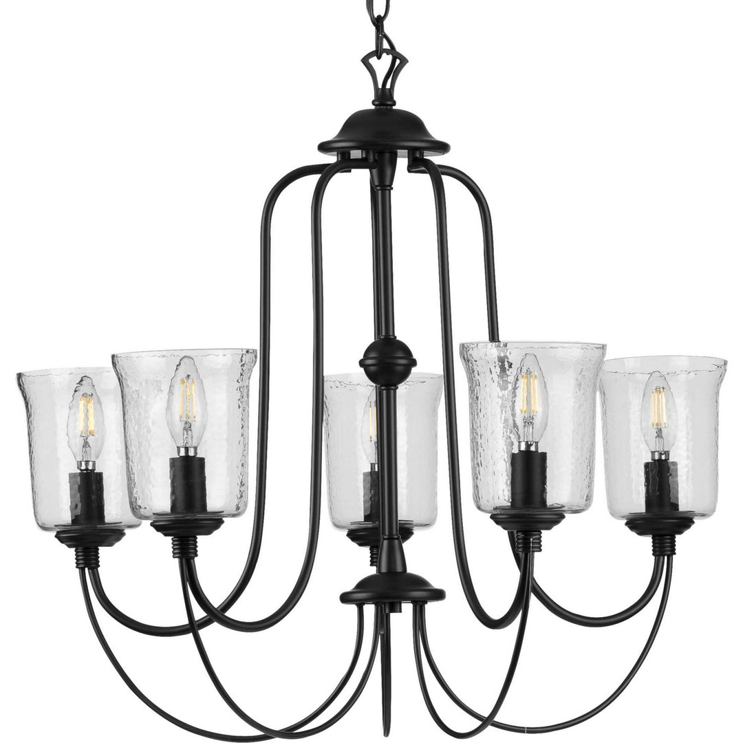 Progress Canada - P400194-031 - Five Light Chandelier - Bowman - Black