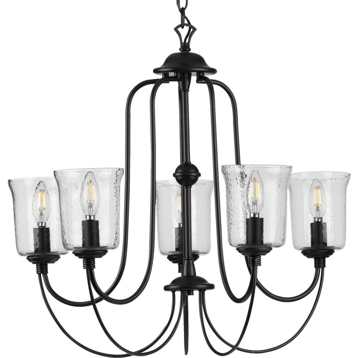 Progress Canada - P400194-031 - Five Light Chandelier - Bowman - Black