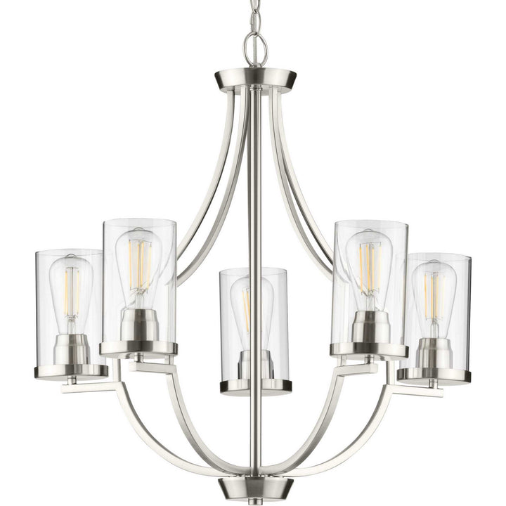 Progress Canada - P400197-009 - Five Light Chandelier - Lassiter - Brushed Nickel