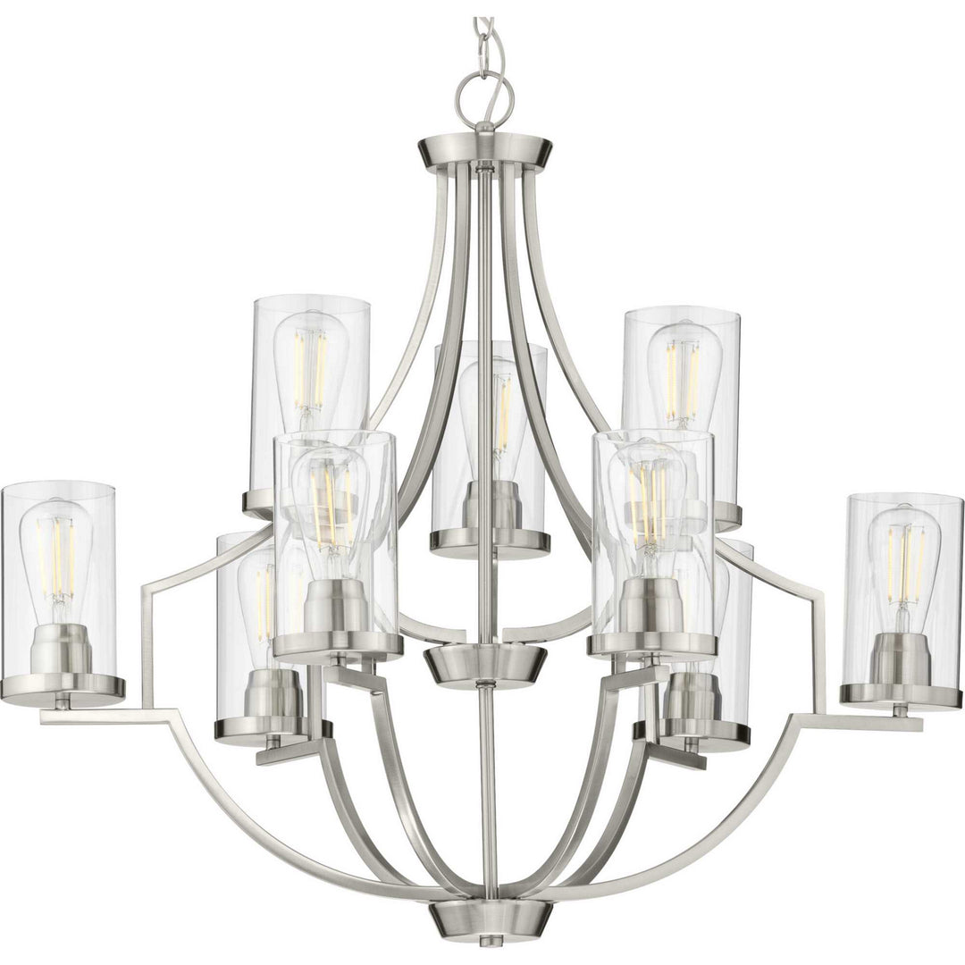Progress Canada - P400198-009 - Nine Light Chandelier - Lassiter - Brushed Nickel