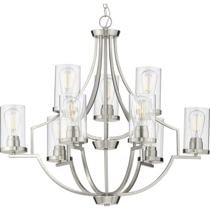 Progress Canada - P400198-009 - Nine Light Chandelier - Lassiter - Brushed Nickel
