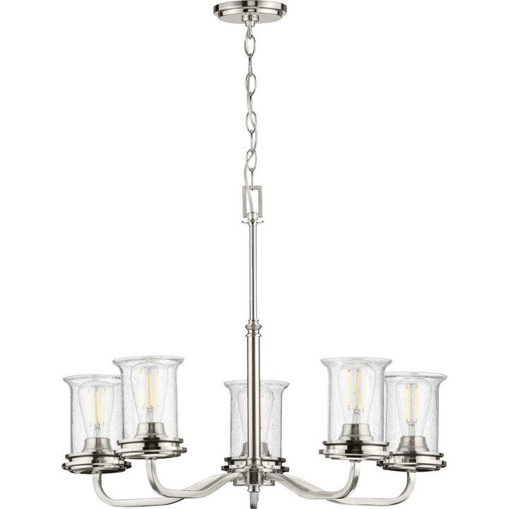 Progress Canada - P400206-009 - Five Light Chandelier - Winslett - Brushed Nickel