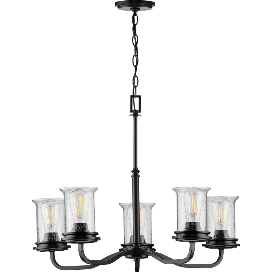 Progress Canada - P400206-031 - Five Light Chandelier - Winslett - Black