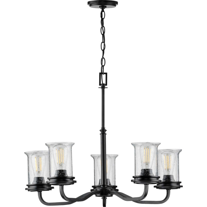 Progress Canada - P400206-031 - Five Light Chandelier - Winslett - Black