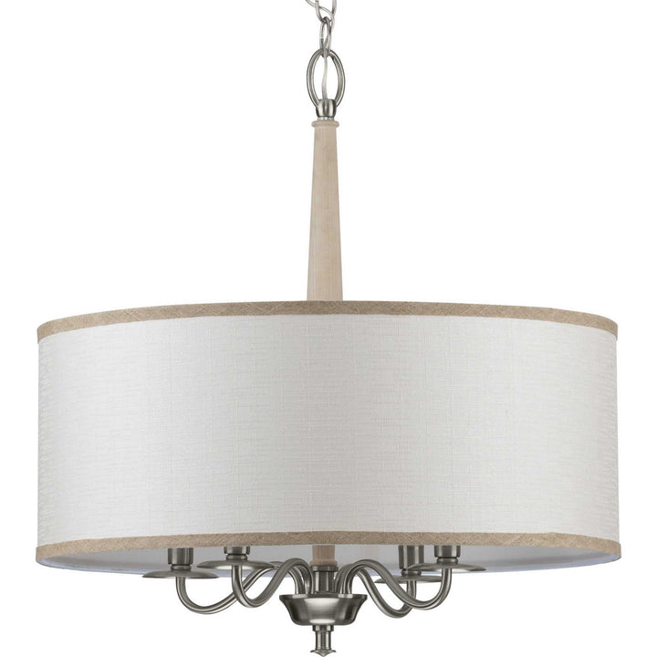 Progress Canada - P400218-009 - Four Light Chandelier - Durrell - Brushed Nickel
