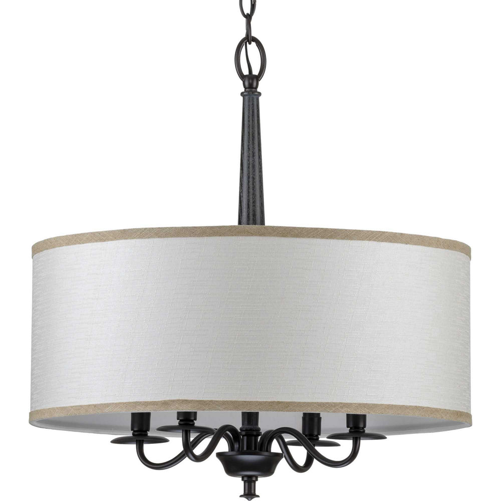 Progress Canada - P400218-031 - Four Light Chandelier - Durrell - Black