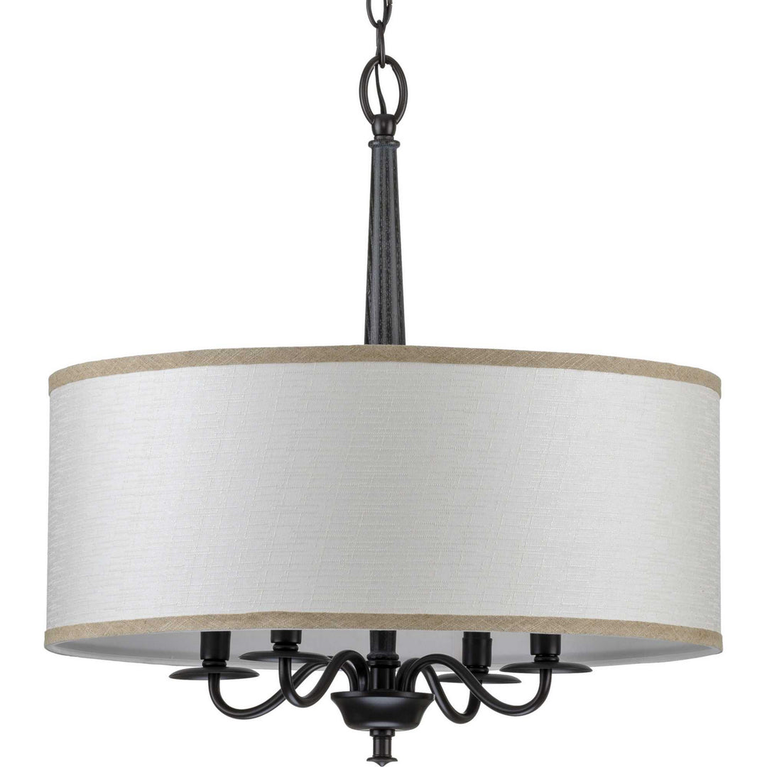 Progress Canada - P400218-031 - Four Light Chandelier - Durrell - Black
