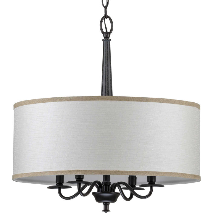 Progress Canada - P400218-031 - Four Light Chandelier - Durrell - Black