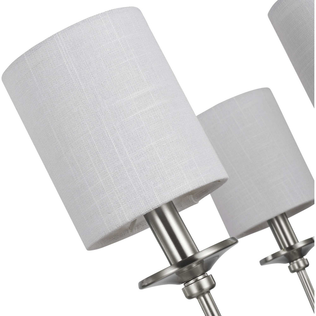 Progress Canada - P400227-009 - Six Light Foyer Chandelier - Bonita - Brushed Nickel
