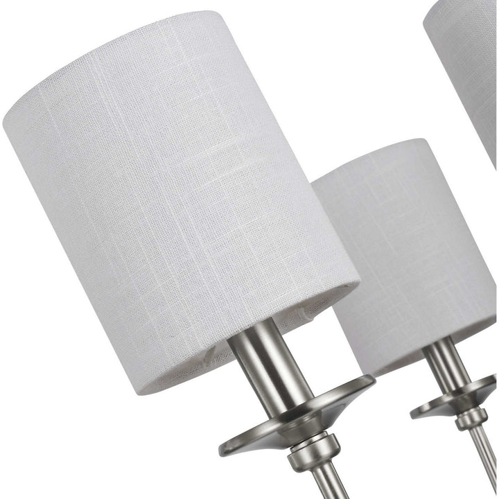 Progress Canada - P400227-009 - Six Light Foyer Chandelier - Bonita - Brushed Nickel