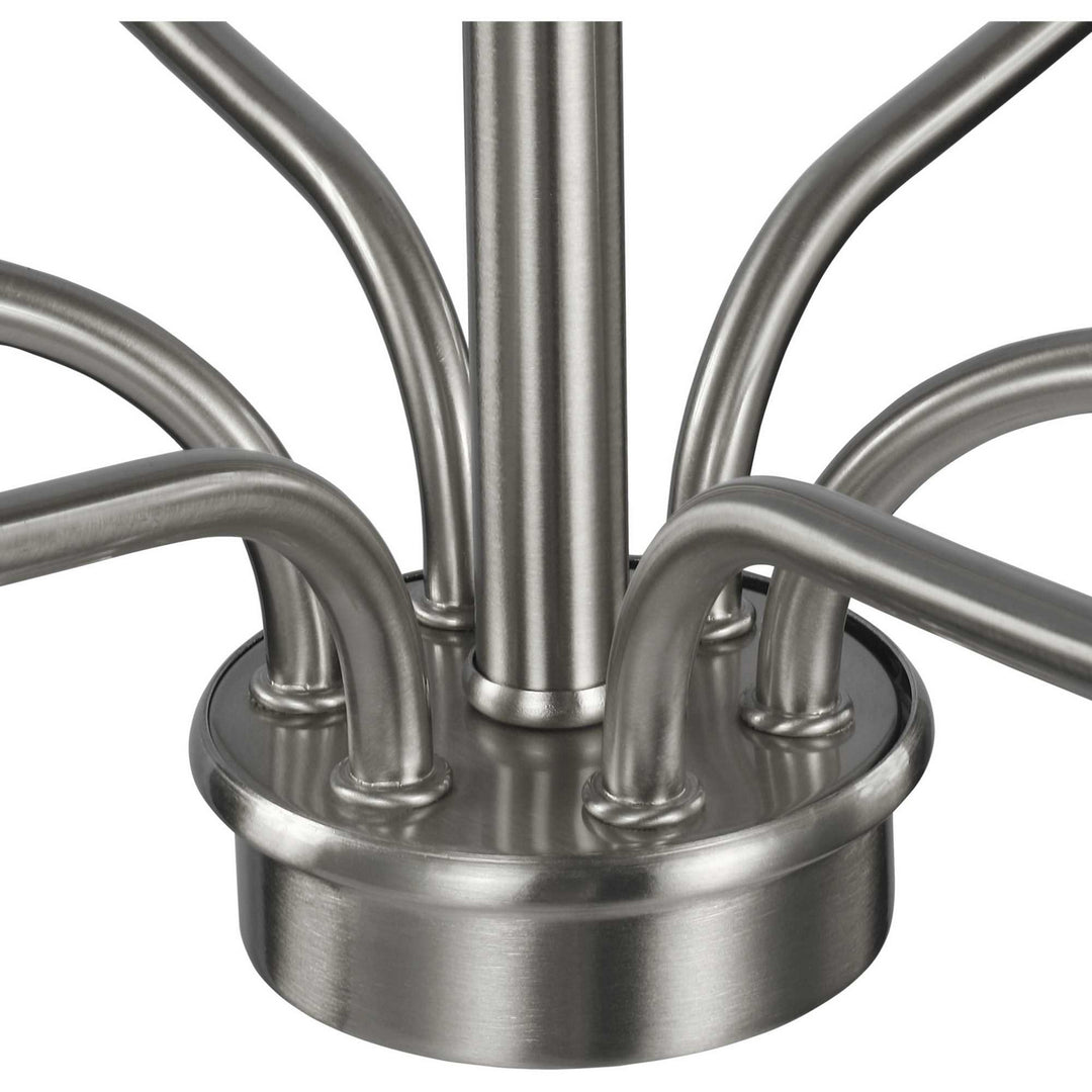 Progress Canada - P400227-009 - Six Light Foyer Chandelier - Bonita - Brushed Nickel