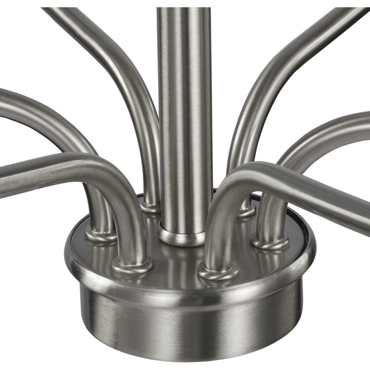 Progress Canada - P400227-009 - Six Light Foyer Chandelier - Bonita - Brushed Nickel