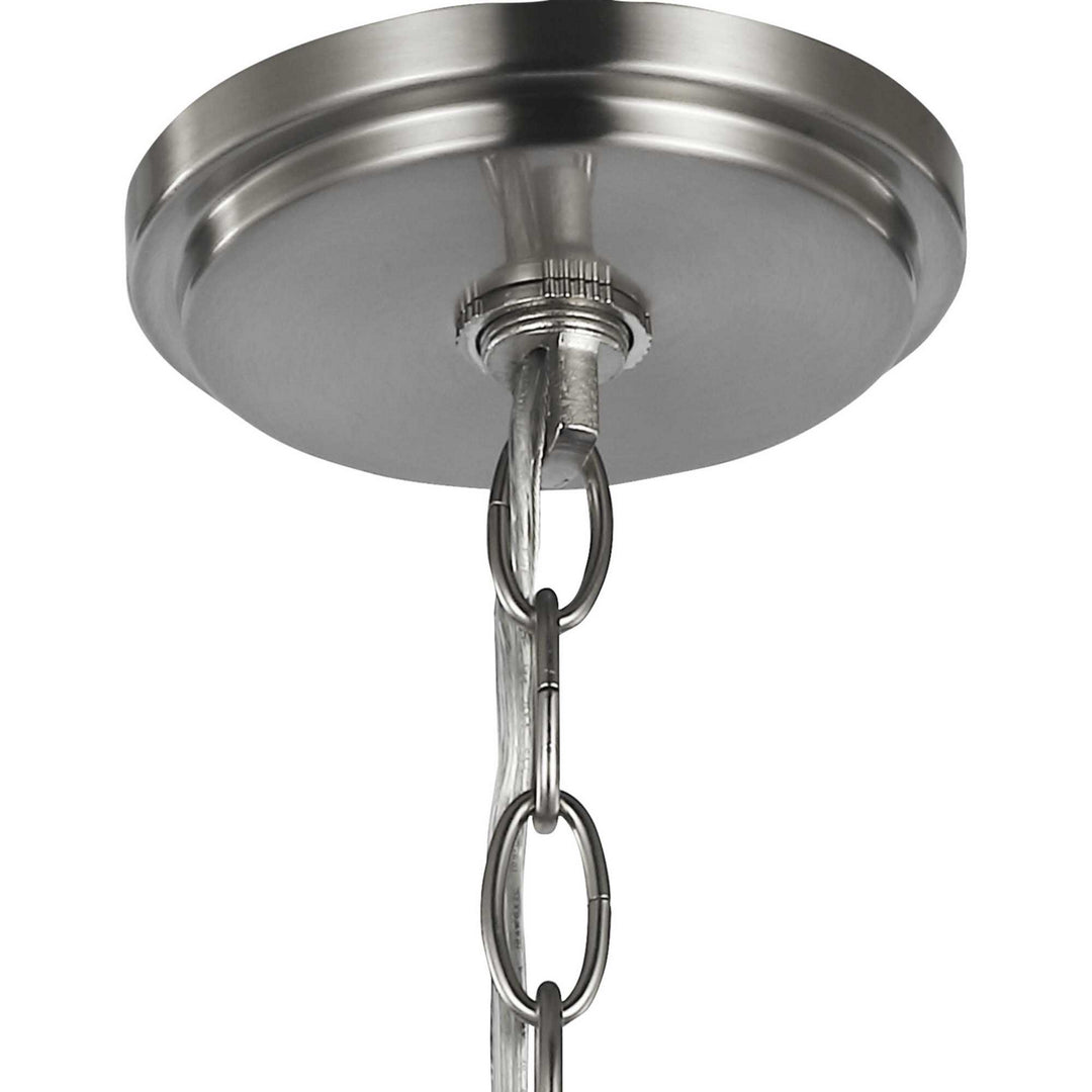 Progress Canada - P400227-009 - Six Light Foyer Chandelier - Bonita - Brushed Nickel