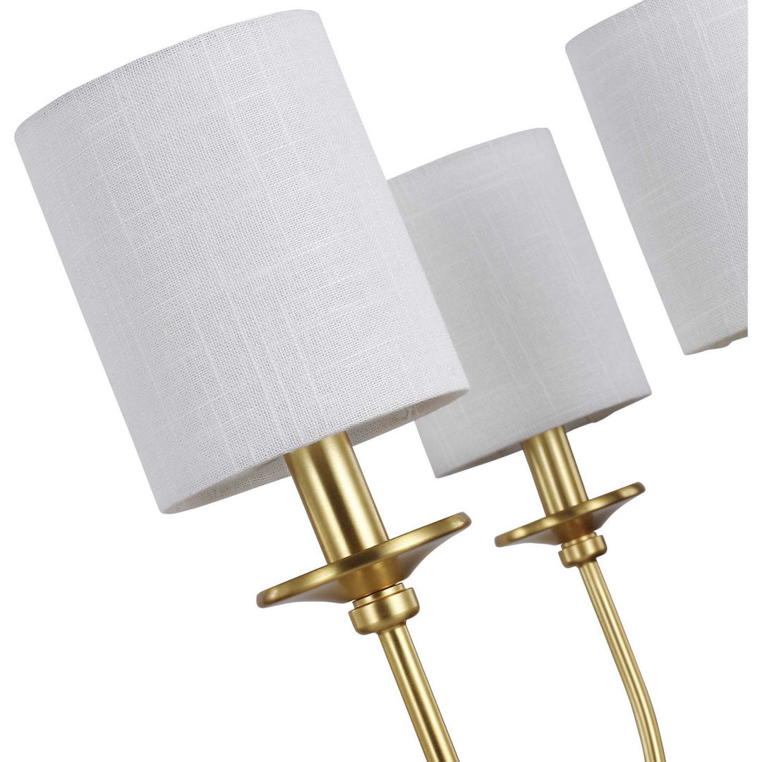 Progress Canada - P400227-012 - Six Light Foyer Chandelier - Bonita - Satin Brass