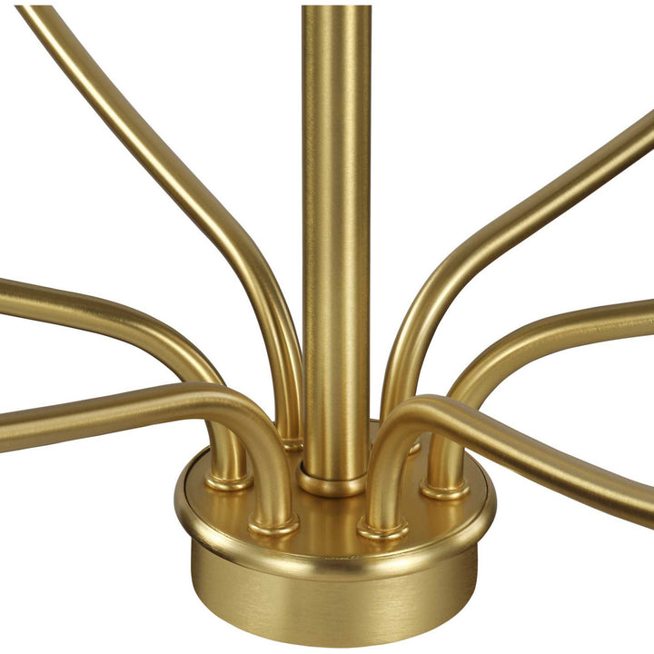 Progress Canada - P400227-012 - Six Light Foyer Chandelier - Bonita - Satin Brass