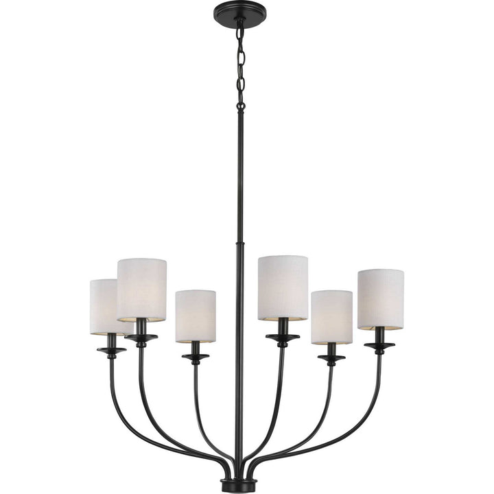 Progress Canada - P400227-031 - Six Light Foyer Chandelier - Bonita - Black