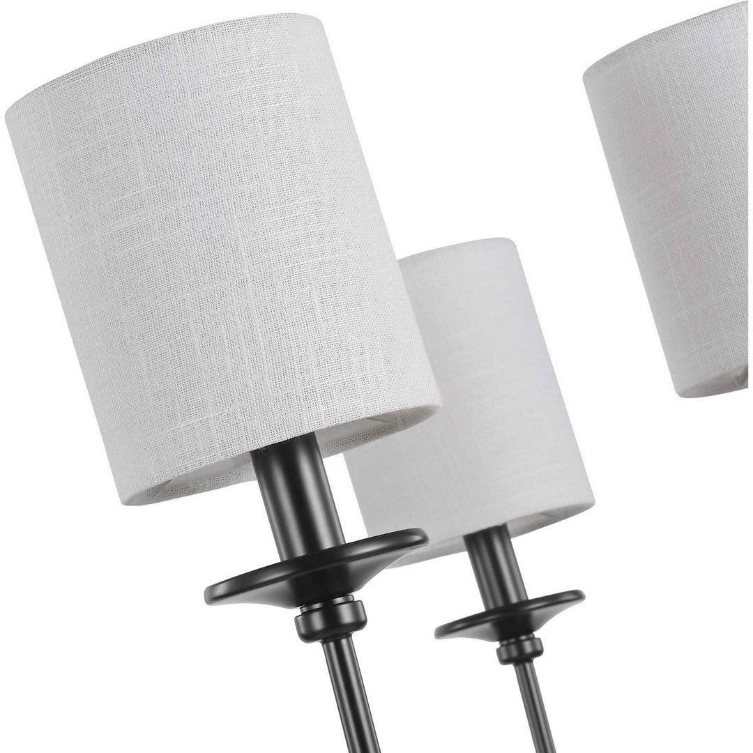 Progress Canada - P400227-031 - Six Light Foyer Chandelier - Bonita - Black